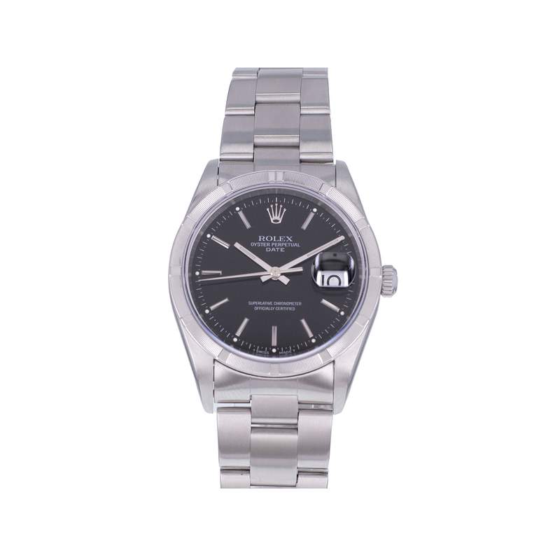 Montre d'occasion ROLEX Oyster Perpetual Date homme mouvement automatique certifié (cosc) bracelet acier - vue 1
