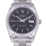 Montre d'occasion ROLEX Oyster Perpetual Date homme mouvement automatique certifié (cosc) bracelet acier - vue D1