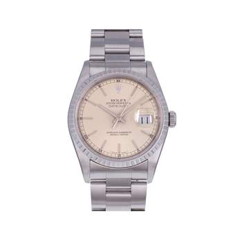 Montre d'occasion ROLEX DateJust 36 homme mouvement automatique certifié (cosc) bracelet acier