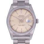 Montre d'occasion ROLEX DateJust 36 homme mouvement automatique certifié (cosc) bracelet acier - vue D1