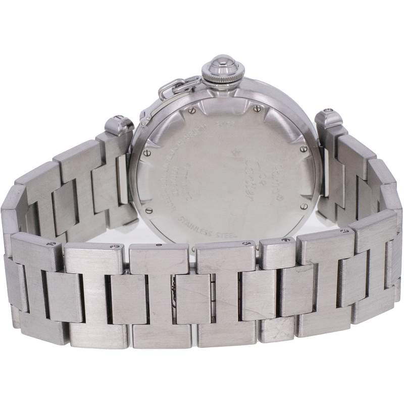 Montre d'occasion CARTIER Pasha Grande Date mixte automatique bracelet acier - vue 3