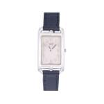 Montre d'occasion HERMES Nantucket Argent femme quartz bracelet cuir d'origine - vue 1