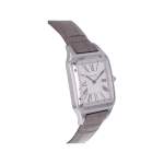 Montre d'occasion CARTIER Santos Dumont XL homme mécanique bracelet cuir d'origine - vue 2