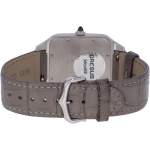Montre d'occasion CARTIER Santos Dumont XL homme mécanique bracelet cuir d'origine - vue 3