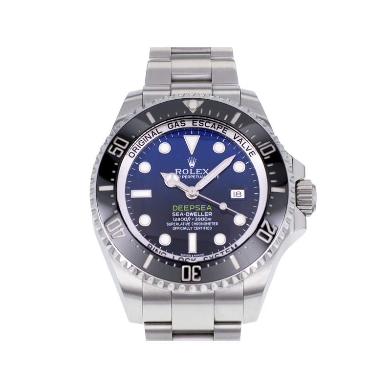 Montre d'occasion ROLEX Sea-Dweller DeepSea D-Blue homme mouvement automatique certifié (cosc) bracelet acier - vue 1