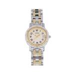 Montre d'occasion HERMES Clipper femme quartz bracelet acier et plaqué or - vue 1