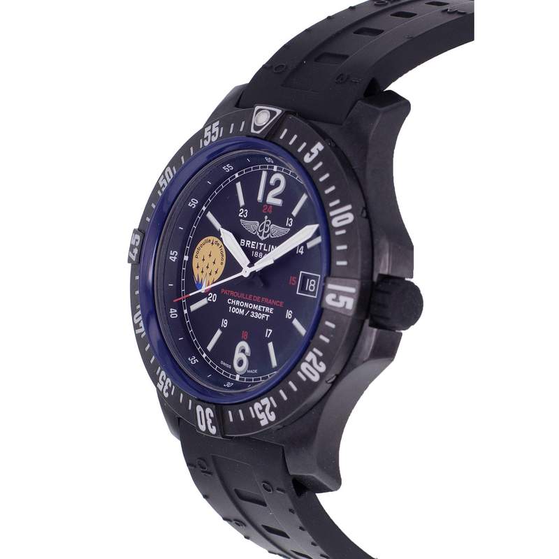Montre d'occasion BREITLING Colt Skyracer Patrouille de France homme quartz bracelet caoutchouc - vue D2
