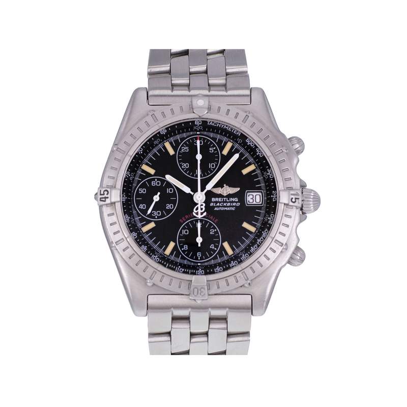 Montre d'occasion BREITLING Chronomat Blackbird homme automatique bracelet acier - vue 1