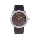 Montre d'occasion HERMES Arceau homme quartz bracelet cuir cresus - vue 1