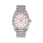 Montre d'occasion ROLEX DateJust Vintage homme mouvement automatique certifié (cosc) bracelet acier - vue 1
