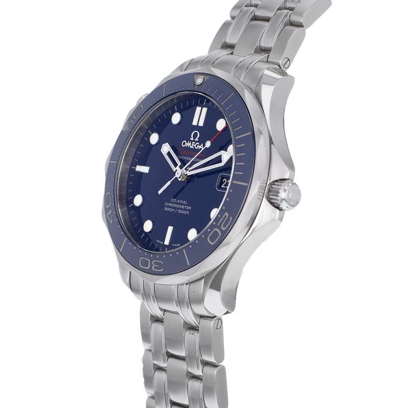 Montre d'occasion OMEGA Seamaster 300 Diver Co-Axial Chronometer homme automatique bracelet acier - vue D2