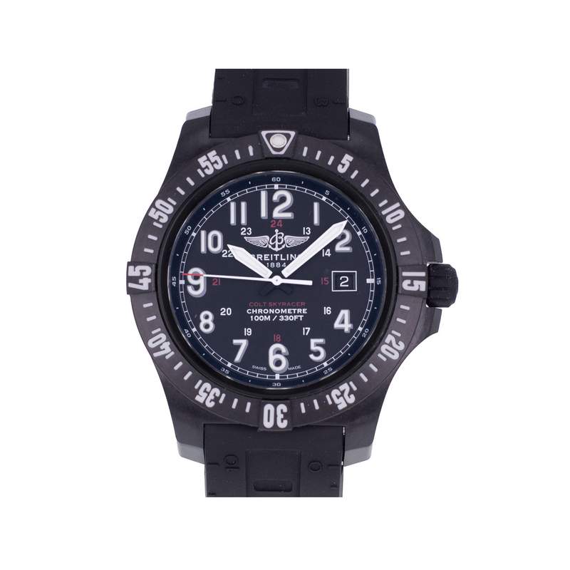 Montre d'occasion BREITLING Colt Skyracer homme quartz bracelet caoutchouc - vue 1