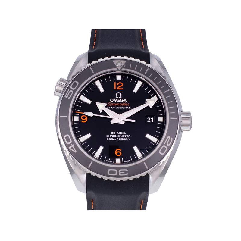 Montre d'occasion OMEGA Seamaster Planet Ocean 600m homme automatique bracelet caoutchouc - vue 1