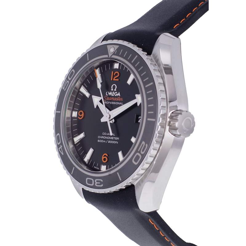 Montre d'occasion OMEGA Seamaster Planet Ocean 600m homme automatique bracelet caoutchouc - vue D2
