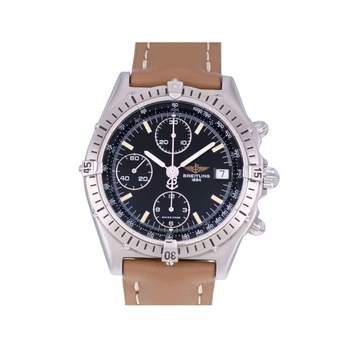 Montre d'occasion BREITLING Chronomat homme automatique bracelet cuir cresus