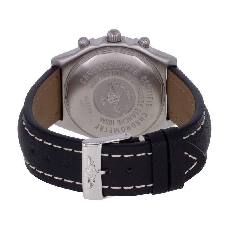 Montre d'occasion BREITLING Chronomat Blackbird homme automatique bracelet cuir cresus - vue 3