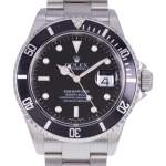 Montre d'occasion ROLEX Submariner Date homme mouvement automatique certifié (cosc) bracelet acier - vue D1