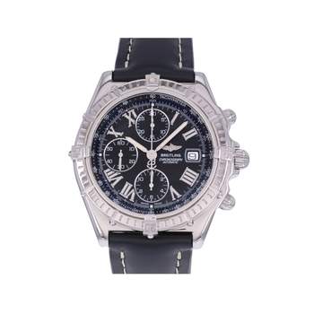 Montre d'occasion BREITLING Crosswind Chronographe homme automatique bracelet cuir cresus