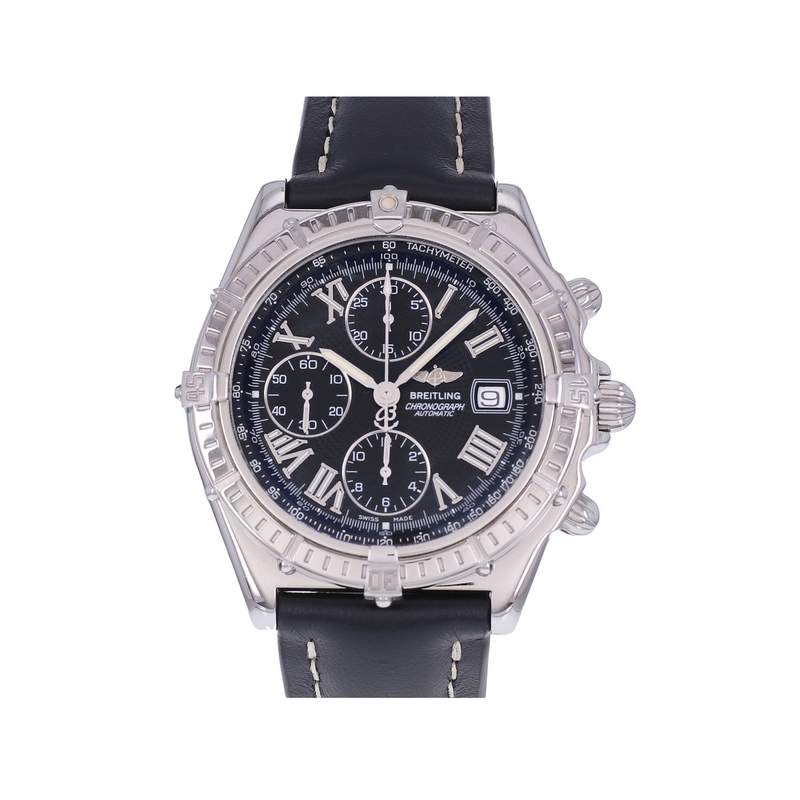 Montre d'occasion BREITLING Crosswind Chronographe homme automatique bracelet cuir cresus - vue 1