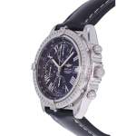 Montre d'occasion BREITLING Crosswind Chronographe homme automatique bracelet cuir cresus - vue D2