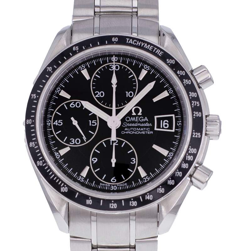 Montre d'occasion OMEGA Speedmaster Date Automatique homme automatique bracelet acier - vue D1