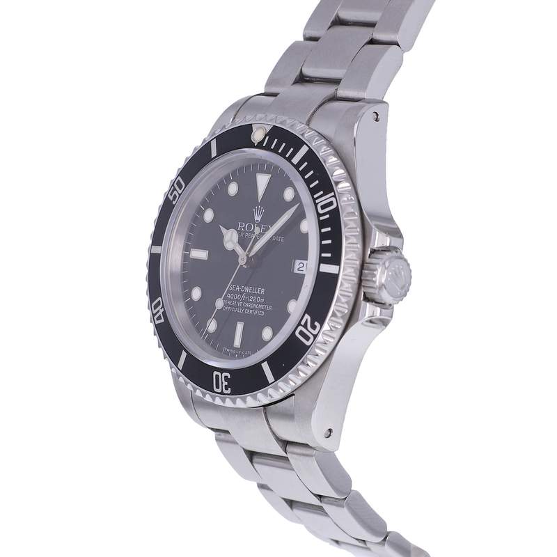 Montre d'occasion ROLEX Sea-Dweller homme mouvement automatique certifié (cosc) bracelet acier - vue D2