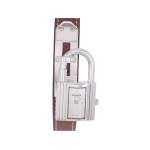 Montre d'occasion HERMES Kelly Lock Argent femme quartz bracelet cuir cresus - vue 1