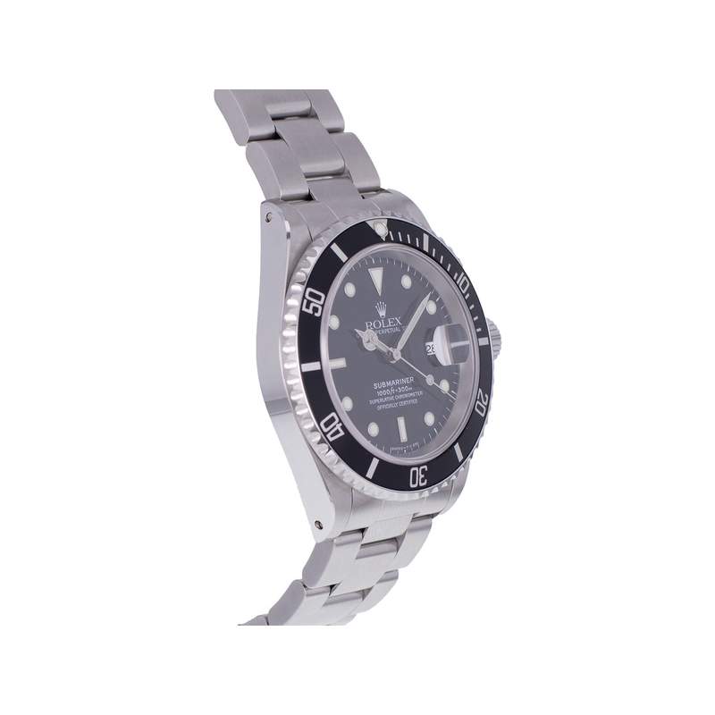 Montre d'occasion ROLEX Submariner Date homme mouvement automatique certifié (cosc) bracelet acier - vue 2