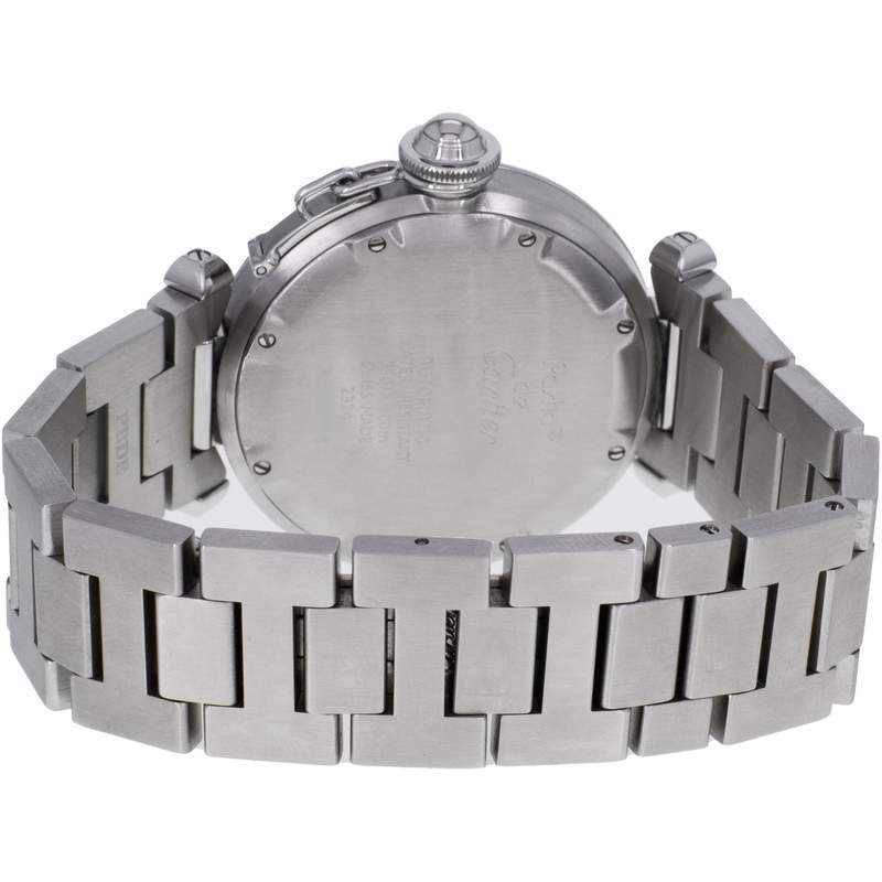 Montre d'occasion CARTIER Pasha C femme automatique bracelet acier - vue 3