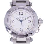 Montre d'occasion CARTIER Pasha C femme automatique bracelet acier - vue D1