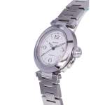 Montre d'occasion CARTIER Pasha C femme automatique bracelet acier - vue D2