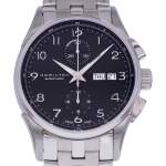 Montre d'occasion HAMILTON Jazzmaster Maestro Chronographe homme automatique bracelet acier - vue D1