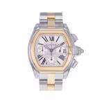 Montre d'occasion CARTIER Roadster homme automatique bracelet or jaune 750/000 et acier - vue 1