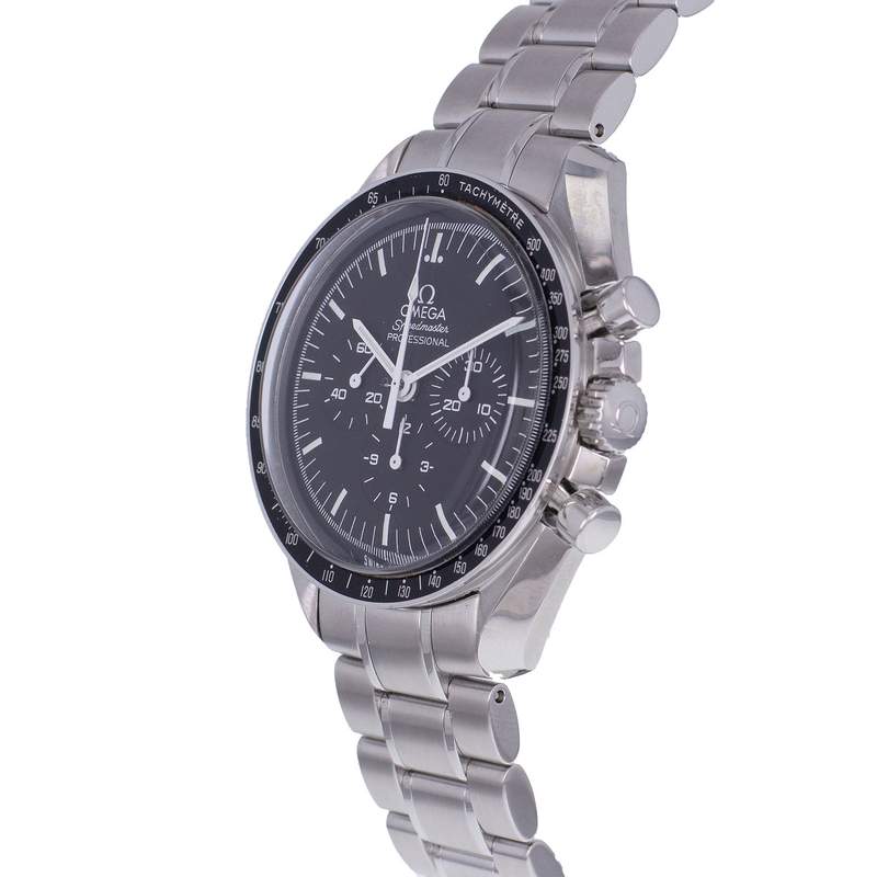 Montre d'occasion OMEGA Speedmaster Moonwatch homme mécanique bracelet acier - vue D2
