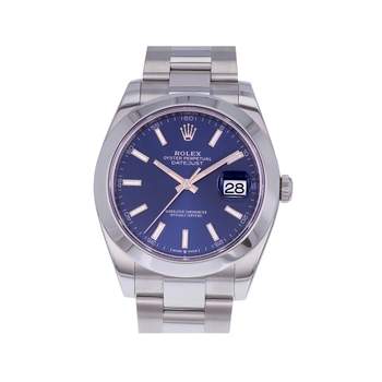Montre d'occasion ROLEX DateJust 41 homme mouvement automatique certifié (cosc) bracelet acier