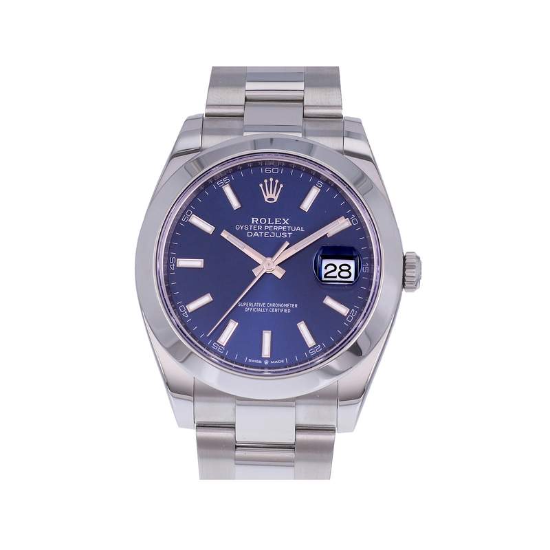 Montre d'occasion ROLEX DateJust 41 homme mouvement automatique certifié (cosc) bracelet acier - vue 1