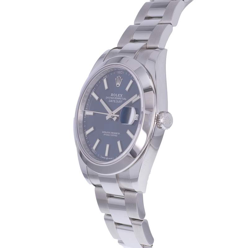 Montre d'occasion ROLEX DateJust 41 homme mouvement automatique certifié (cosc) bracelet acier - vue D2