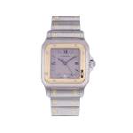 Montre d'occasion CARTIER Santos Galbée Grand Modèle homme quartz bracelet or jaune 750/000 et acier - vue 1
