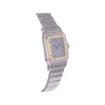 Montre d'occasion CARTIER Santos Galbée Grand Modèle homme quartz bracelet or jaune 750/000 et acier - vue 2