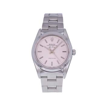 Montre d'occasion ROLEX Air King Precision mixte automatique bracelet acier