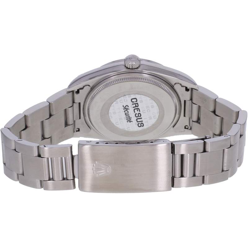Montre d'occasion ROLEX Air King Precision mixte automatique bracelet acier - vue 3