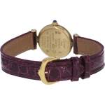 Montre d'occasion CARTIER Must Colisée femme quartz bracelet cuir cresus - vue 3