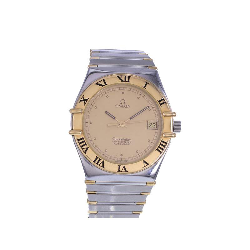 Montre d'occasion OMEGA Constellation Chronometer mixte mouvement automatique certifié (cosc) bracelet or jaune 750/000 et acier - vue 1