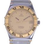 Montre d'occasion OMEGA Constellation Chronometer mixte mouvement automatique certifié (cosc) bracelet or jaune 750/000 et acier - vue D1