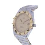 Montre d'occasion OMEGA Constellation Chronometer mixte mouvement automatique certifié (cosc) bracelet or jaune 750/000 et acier - vue D2
