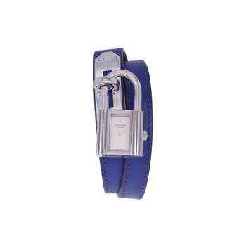 Montre d'occasion HERMES Kelly Lock femme quartz bracelet cuir d'origine
