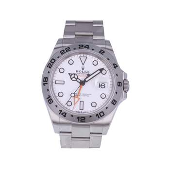 Montre d'occasion ROLEX Explorer II homme mouvement automatique certifié (cosc) bracelet acier