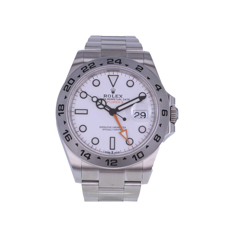 Montre d'occasion ROLEX Explorer II homme mouvement automatique certifié (cosc) bracelet acier - vue 1