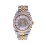 Montre d'occasion ROLEX DateJust 36 mixte mouvement automatique certifié (cosc) bracelet or jaune 750/000 et acier - vue 1