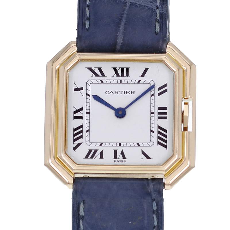 Montre d'occasion CARTIER Ceinture mixte mécanique bracelet cuir d'origine - vue D1